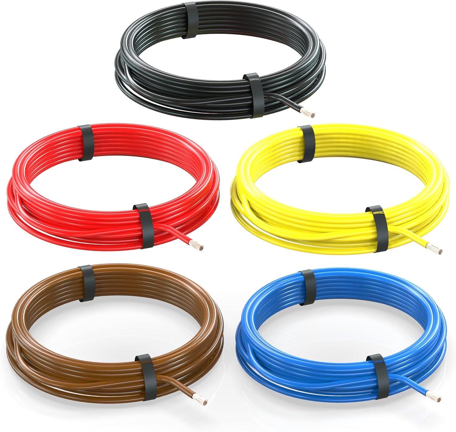 Detalle 2 de AUPROTEC câble unipolaire 4,0 mm² FLRY-B en anneau, 10 m marron