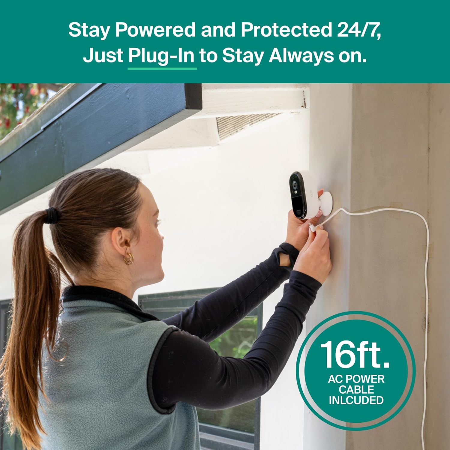 Detalle de Arlo 2K security camera, 3rd Gen