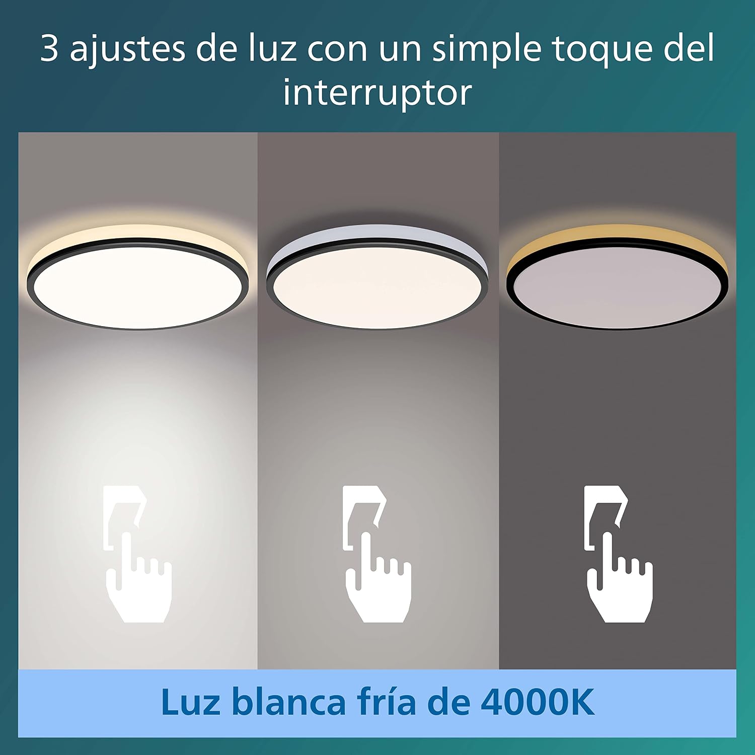 Thumbnail 3 de Philips Ozziet CL570 Plafón Funcional 18W, Negro