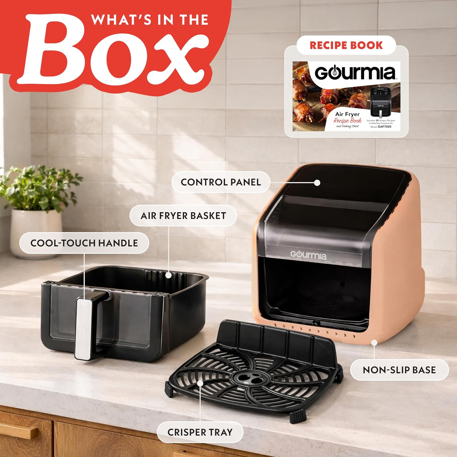Thumbnail 6 de Gourmia Air Fryer 7 QT with Guided Cooking