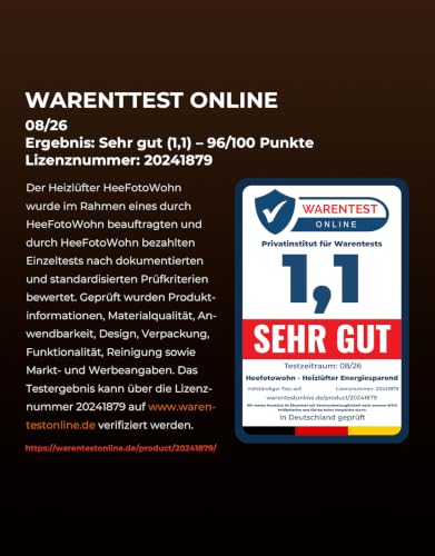 Thumbnail 7 de Heizlüfter Energiesparend Leise 2000W PTC Keramik – HeeFotoWohn