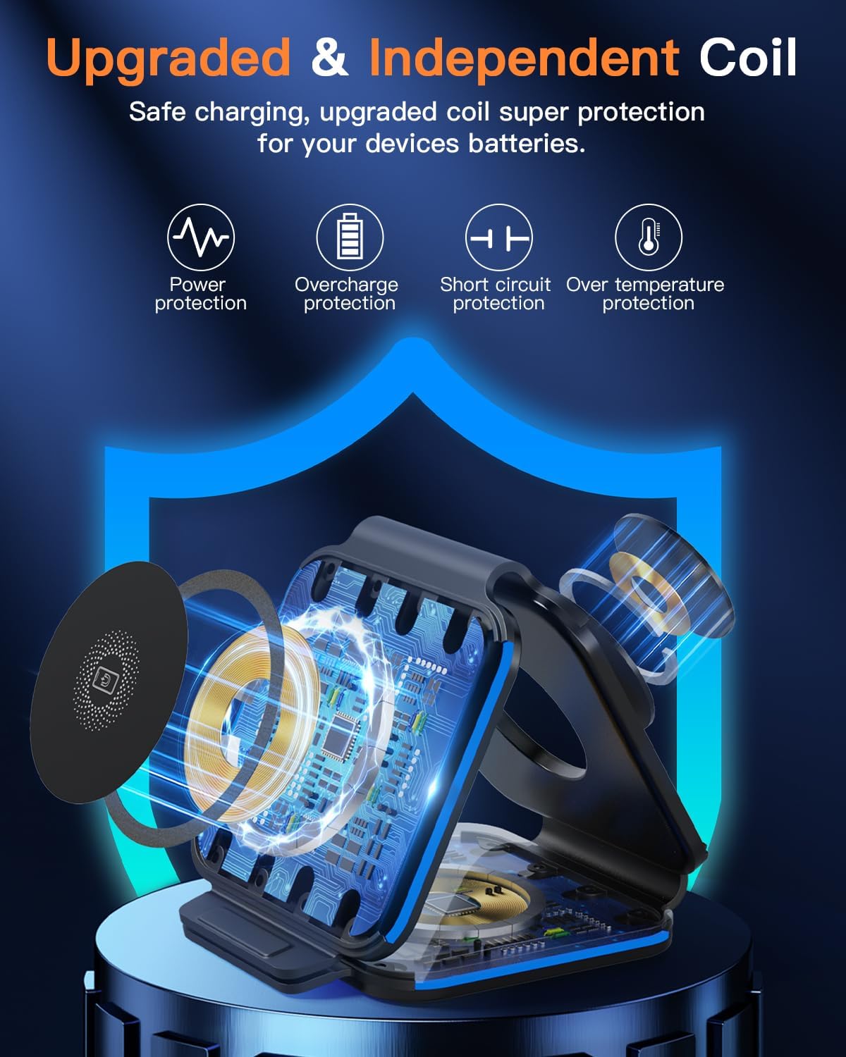 Thumbnail 4 de zumsey ZUMSEY 3-in-1 Wireless Charging Station for Apple (foldable travel charger)