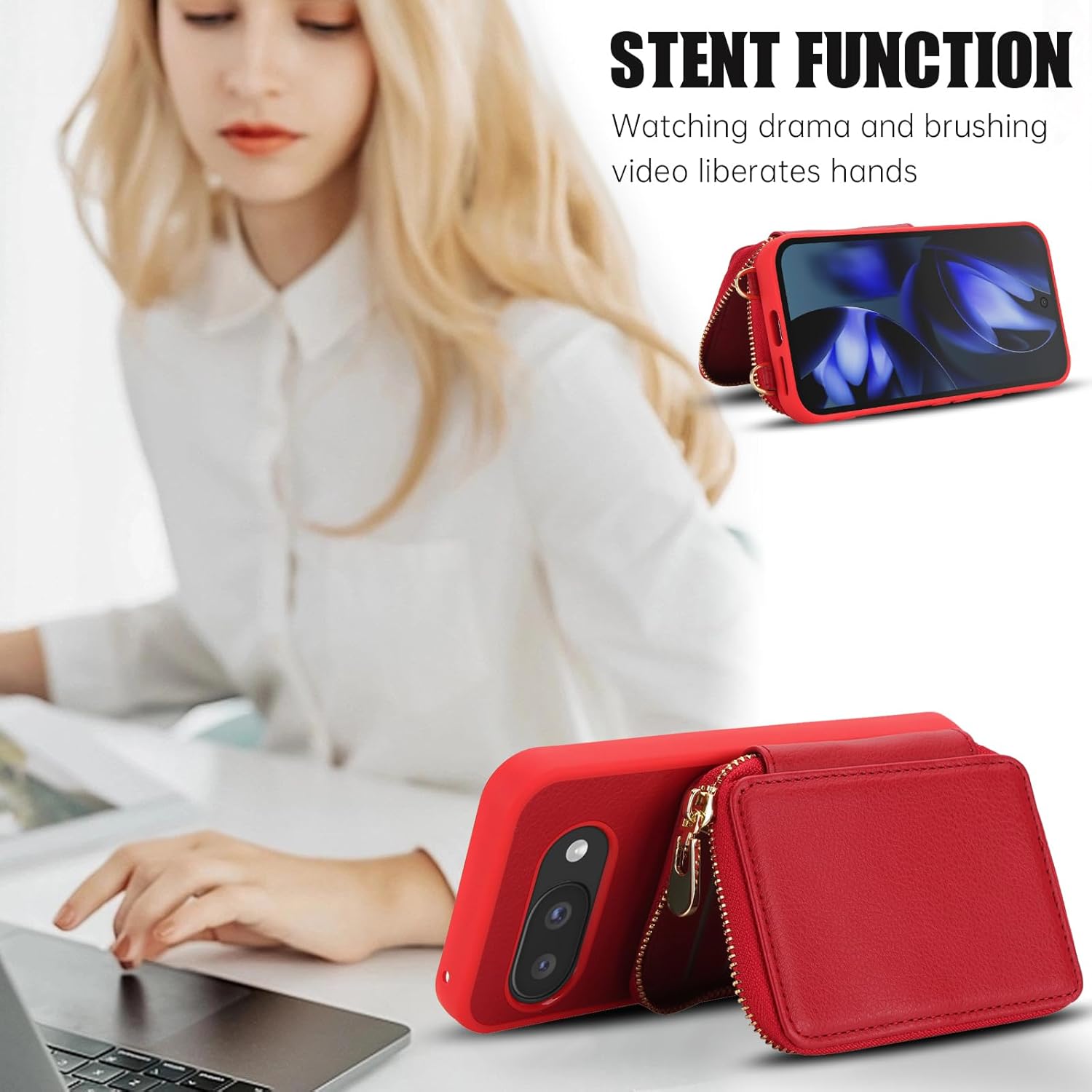 Thumbnail 4 de Phone Case for Google Pixel 9A Wallet with RFID Blocking and Crossbody Strap