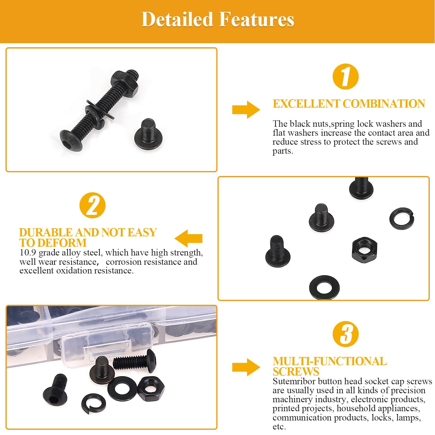 Detalle de Sutemribor M3 Screw Assortment Kit