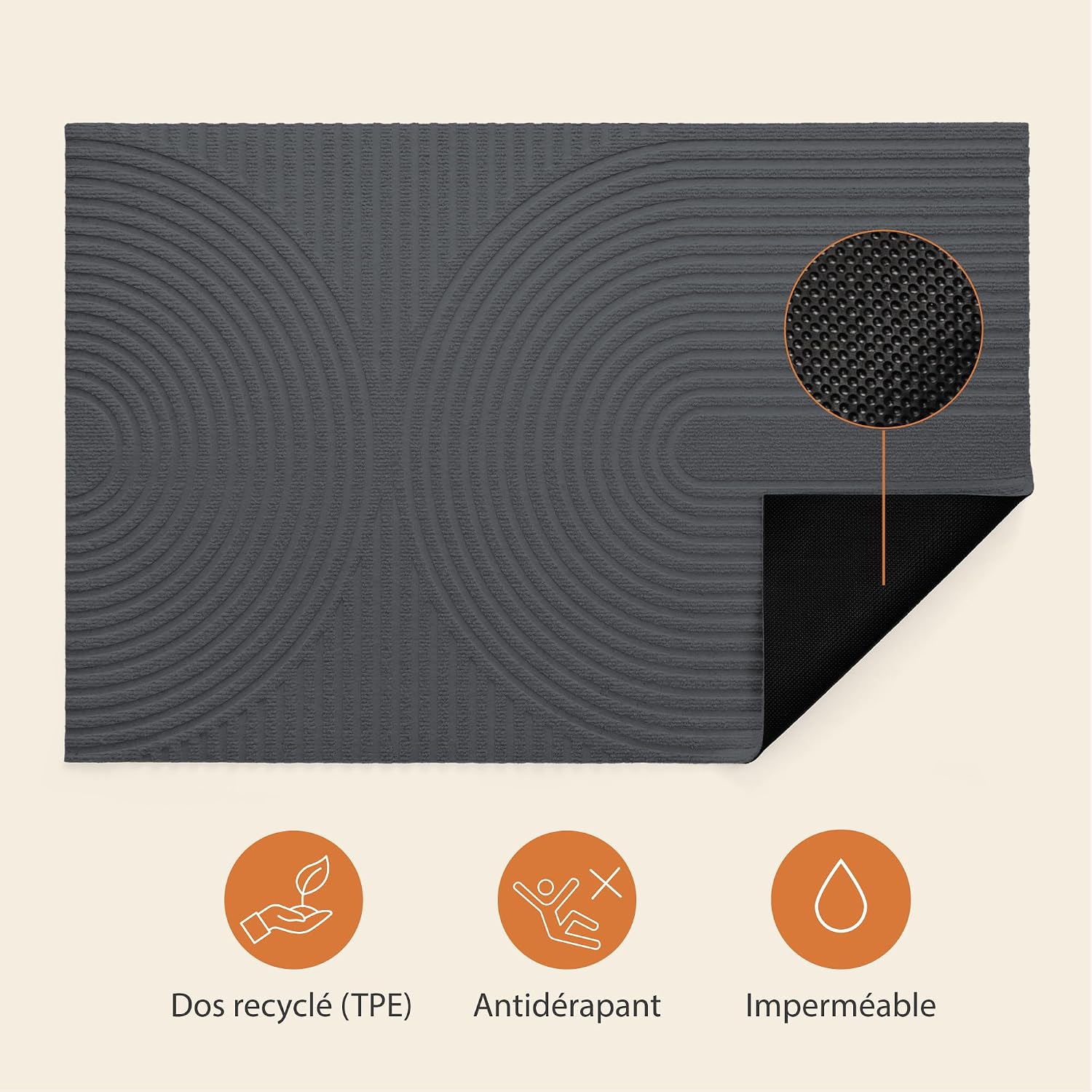Thumbnail 4 de Zenacasa Tapis Entrée 40x60 cm 🏡