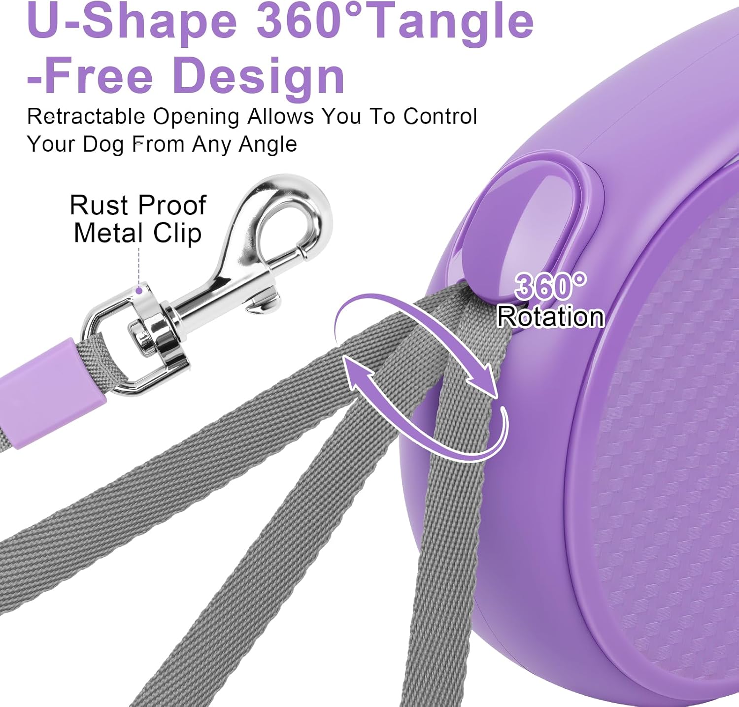 Detalle 2 de Doklasu Retractable Dog Leash 5m