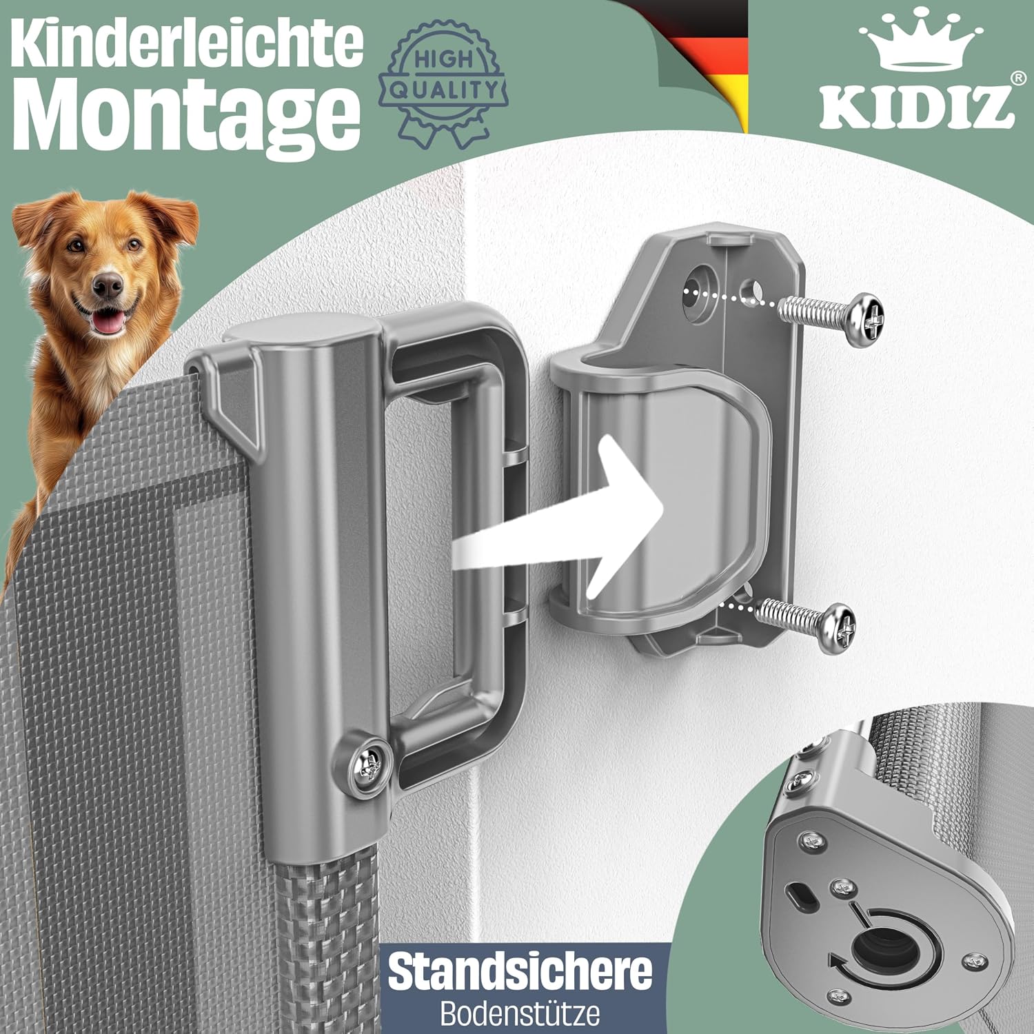 Thumbnail 4 de KIDIZ Treppenschutzgitter 0–140 cm 🚪