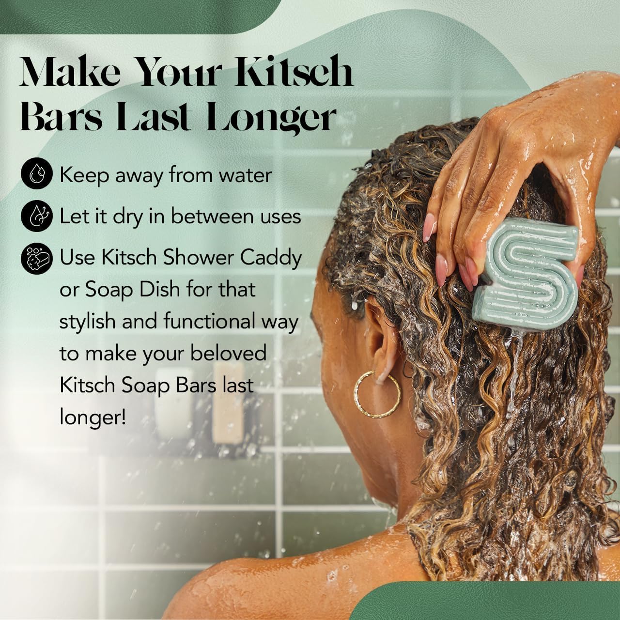 Thumbnail 6 de Kitsch Rosemary & Biotin Shampoo Bar (3.5 oz) — Volumizing, Strengthening Hair Growth Shampoo Bar