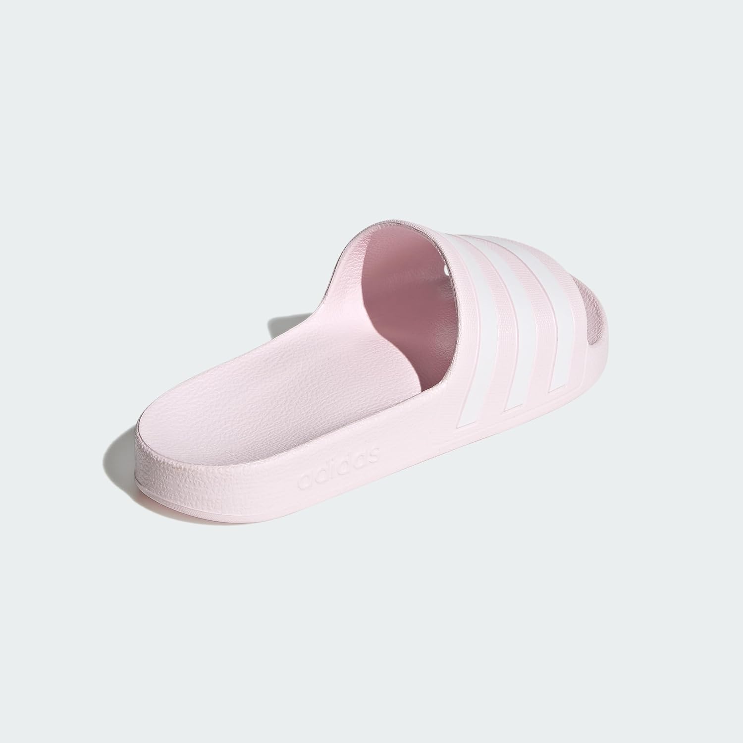 Detalle de adidas Damen Adilette Aqua Slides Almost Pink / Cloud White – bequeme Sandalen mit Cloudfoam-Fußbett