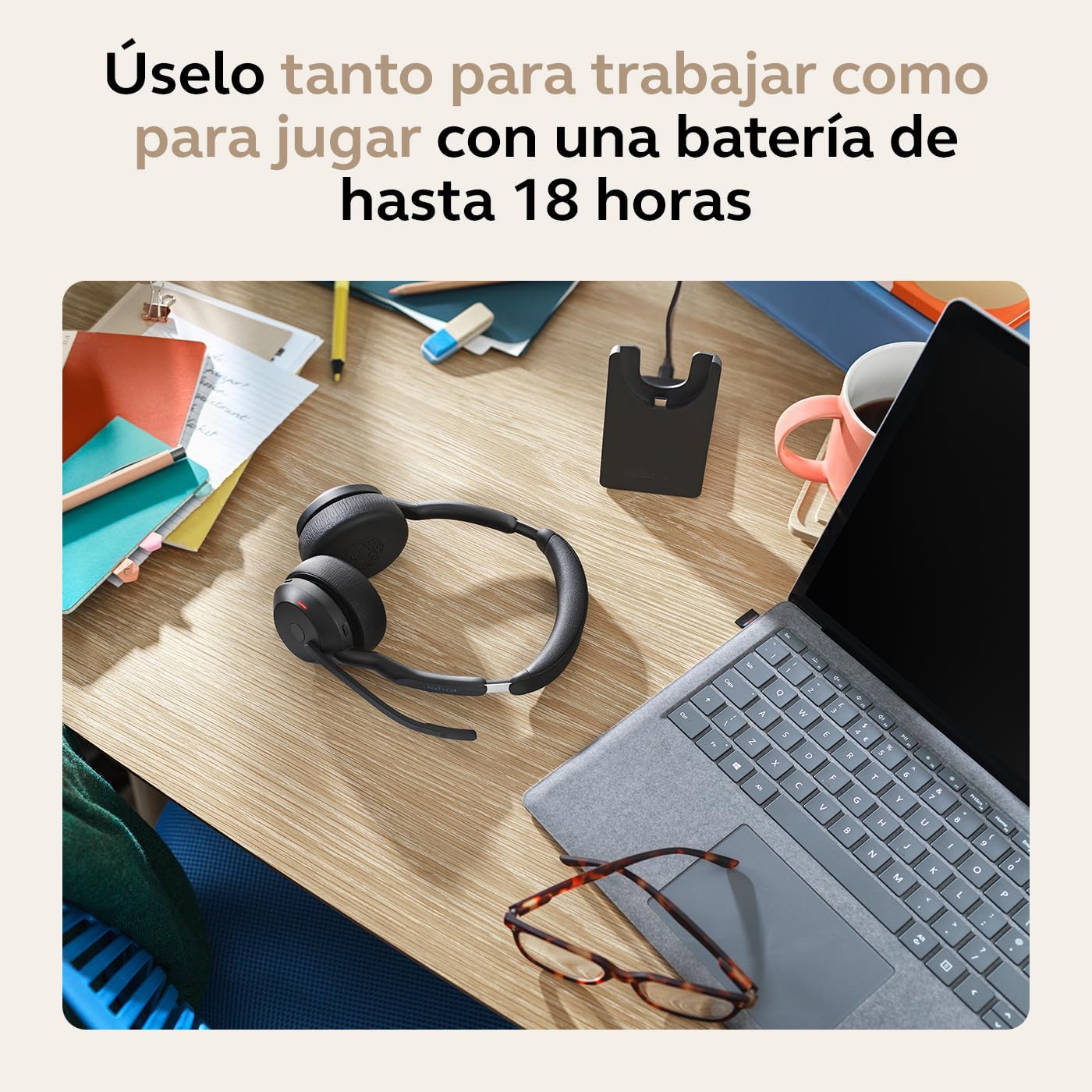 Thumbnail 4 de Jabra Evolve2 55 Auriculares inalámbricos 130 g