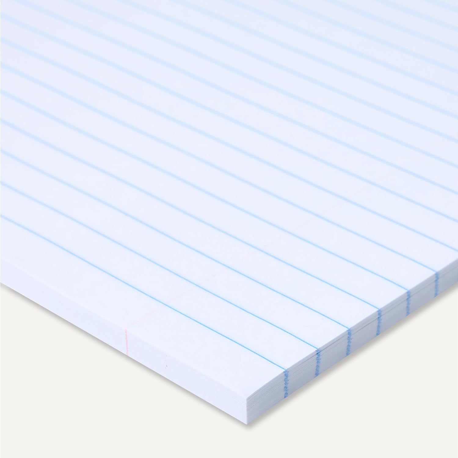 Detalle de Amazon Basics Wide Ruled Loose Leaf Paper, 10.5" x 8", 150 Sheets, No Binding