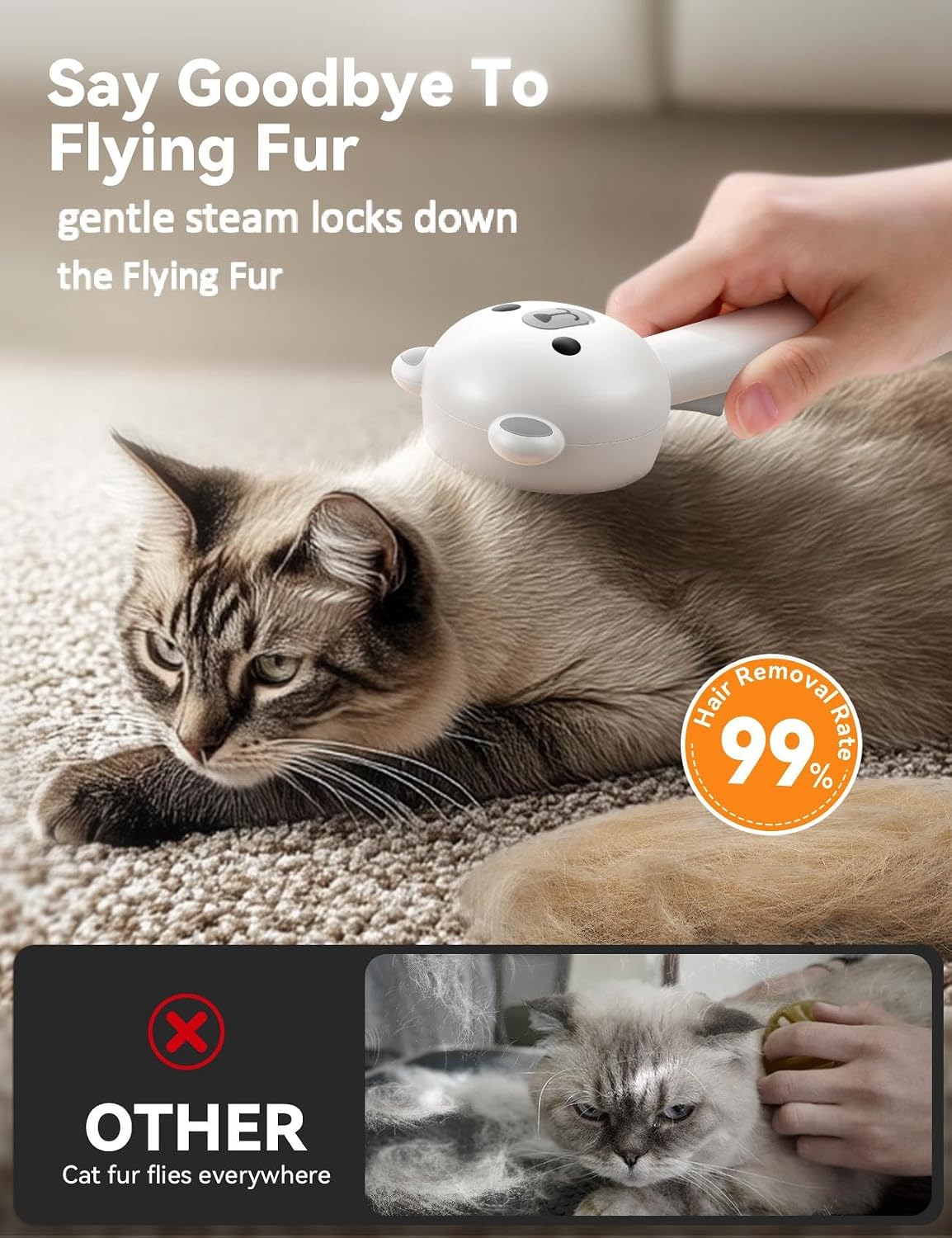 Thumbnail 4 de FEELNEEDY Cat Brush USB Rechargeable