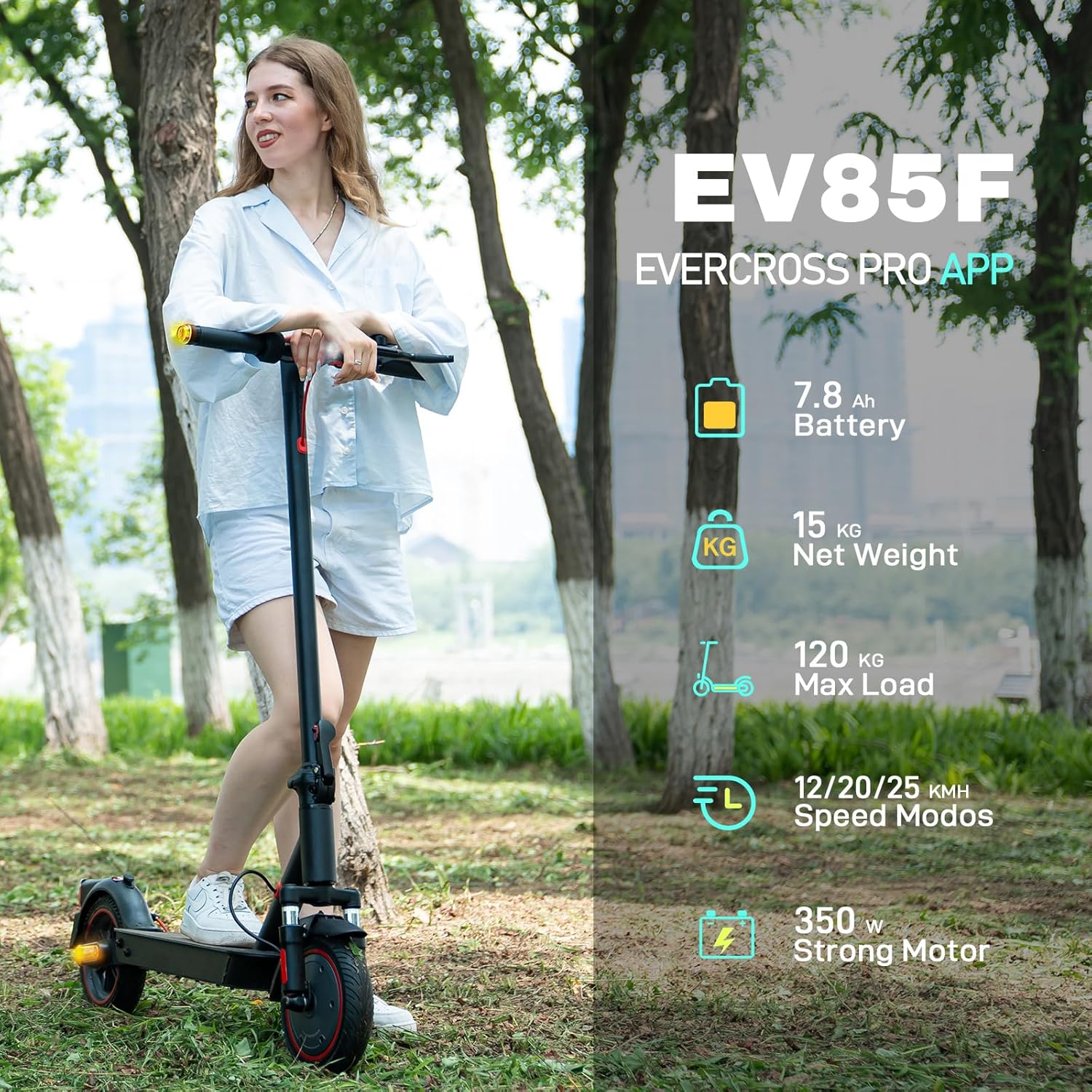 Detalle 2 de EVERCROSS EV85F/EV10K PRO Electric Scooter