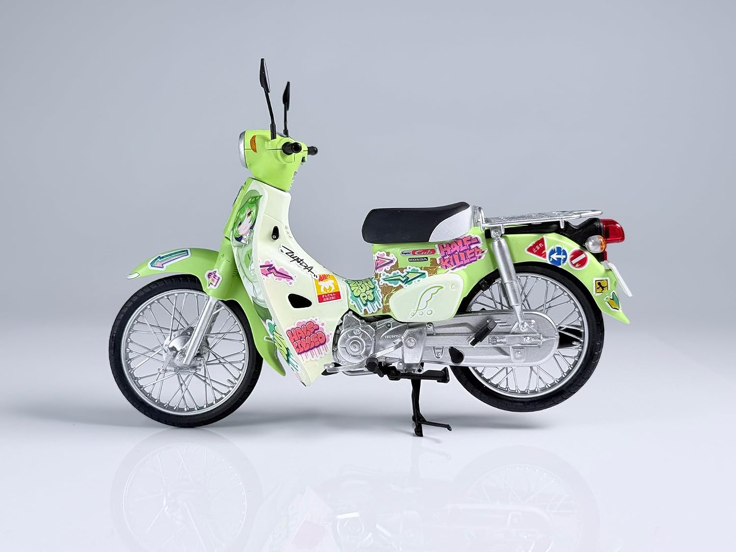 Detalle de ピーエムオフィスエー PP271 1/12 ホンダ スーパーカブ ずんだもんEdition プラモデル