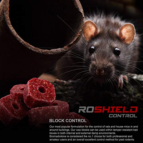 Detalle de ROSHIELD Rat/Mouse Poisoning Blocks (300g) – Fast-Acting Indoor & Outdoor Rodent Killer