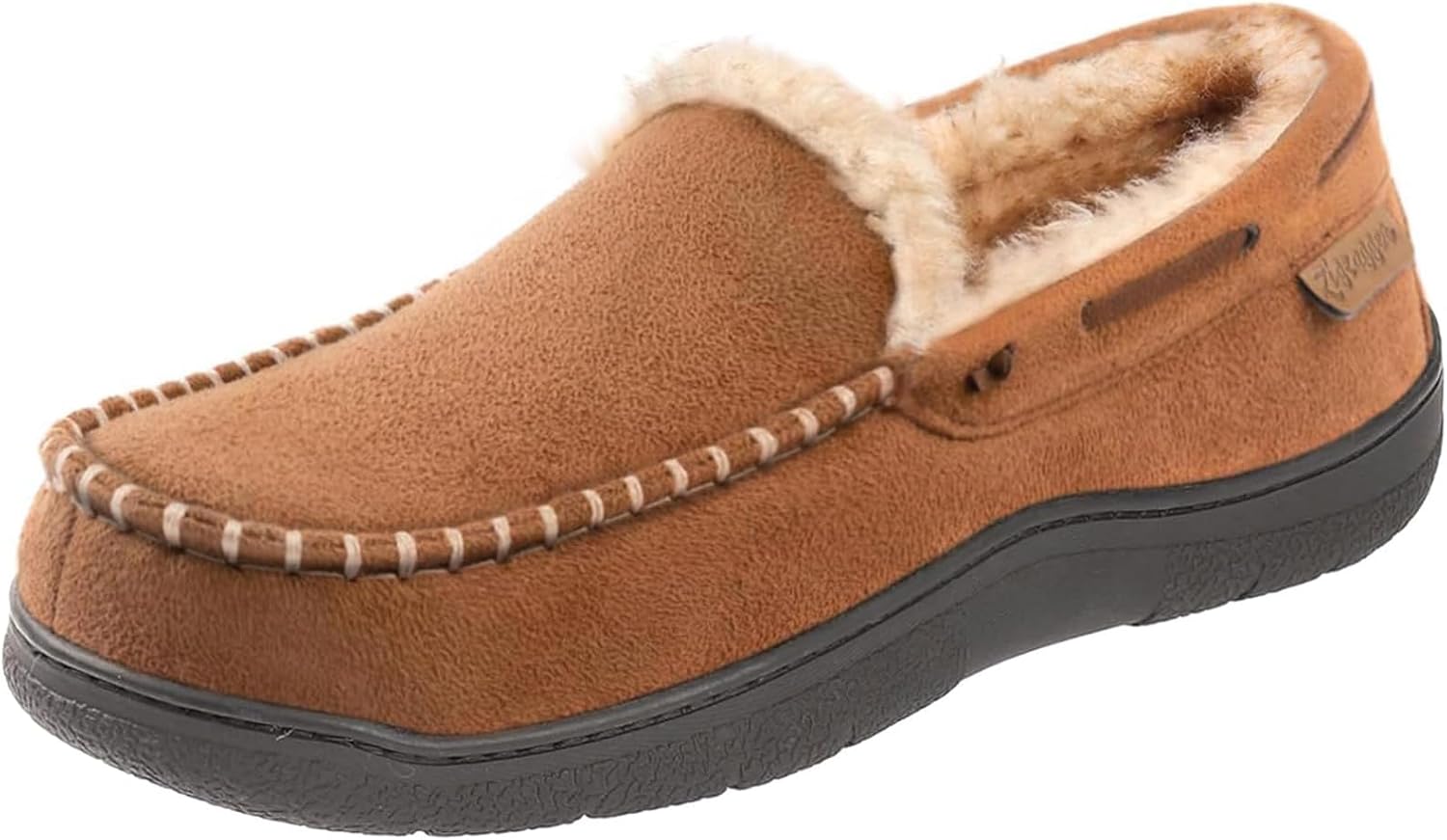 Detalle de Zigzagger Men's Moccasin Slippers memory foam loafers 👞