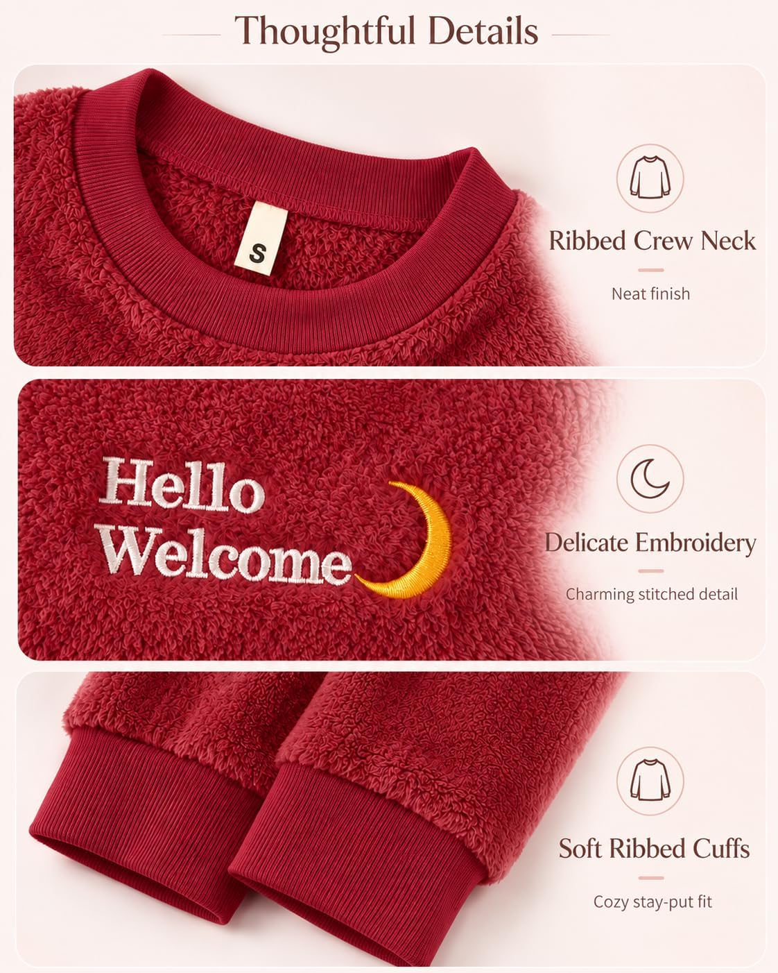 Detalle 1 de Women's Fleece Pajama Set