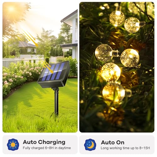 Thumbnail 2 de Guirnaldas Luces Exterior Solares Caldarax 11 m 60 LED – Blanco cálido