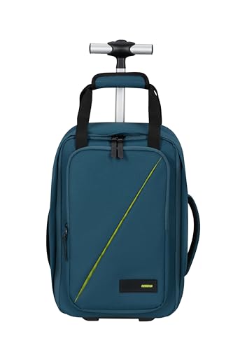 Detalle 2 de American Tourister Take2Cabin Ryanair: Mochila con ruedas de cabina 40 x 25 x 20 cm, Harbor Blue