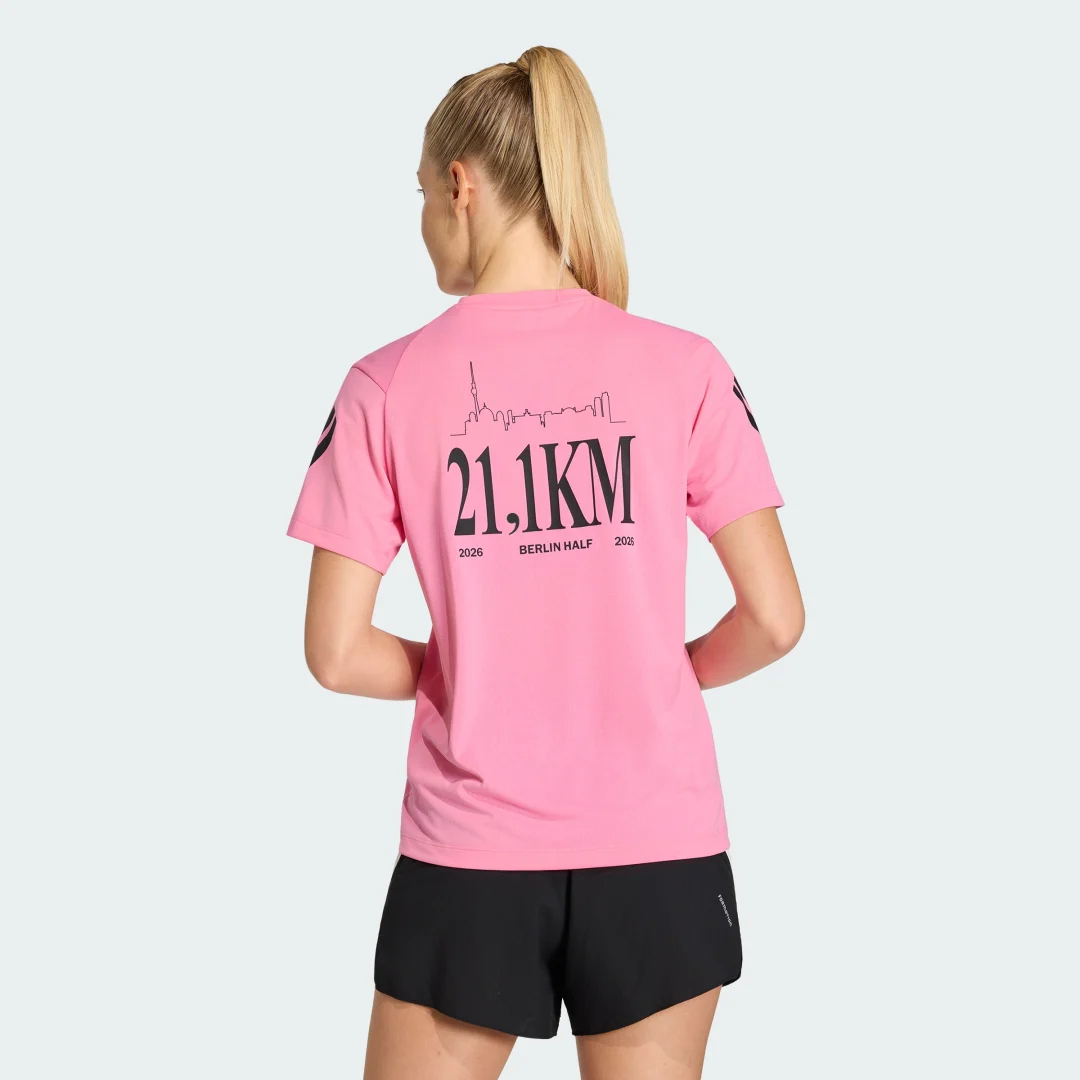 Thumbnail 1 de Adidas BERLIN HALF MARATHON T-SHIRT – Rosa