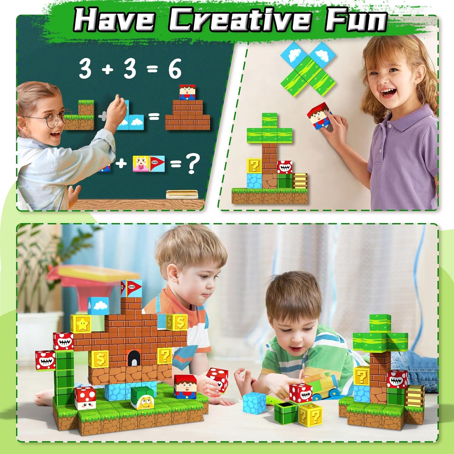 Thumbnail 2 de obakaer Magnetic Blocks 54PC