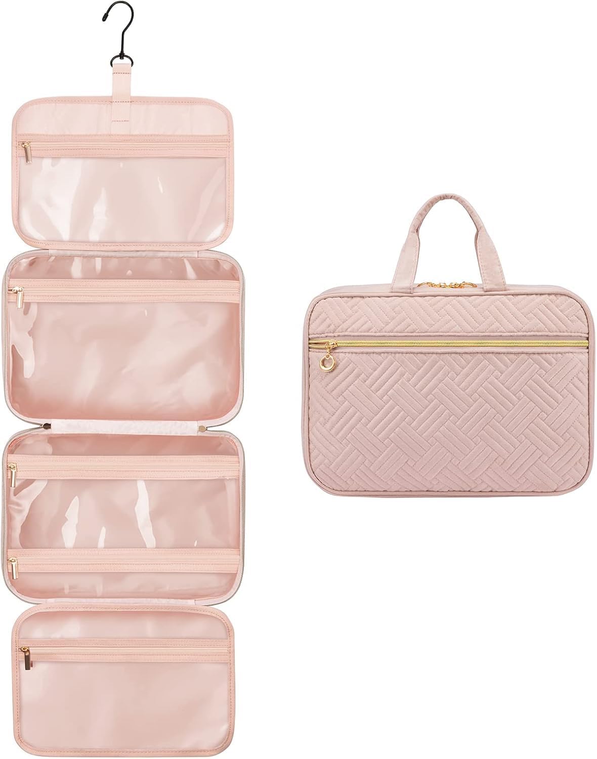 Detalle de LOVEVOOK Toiletry Bag Hanging Travel Wash Bag 28x20x11cm