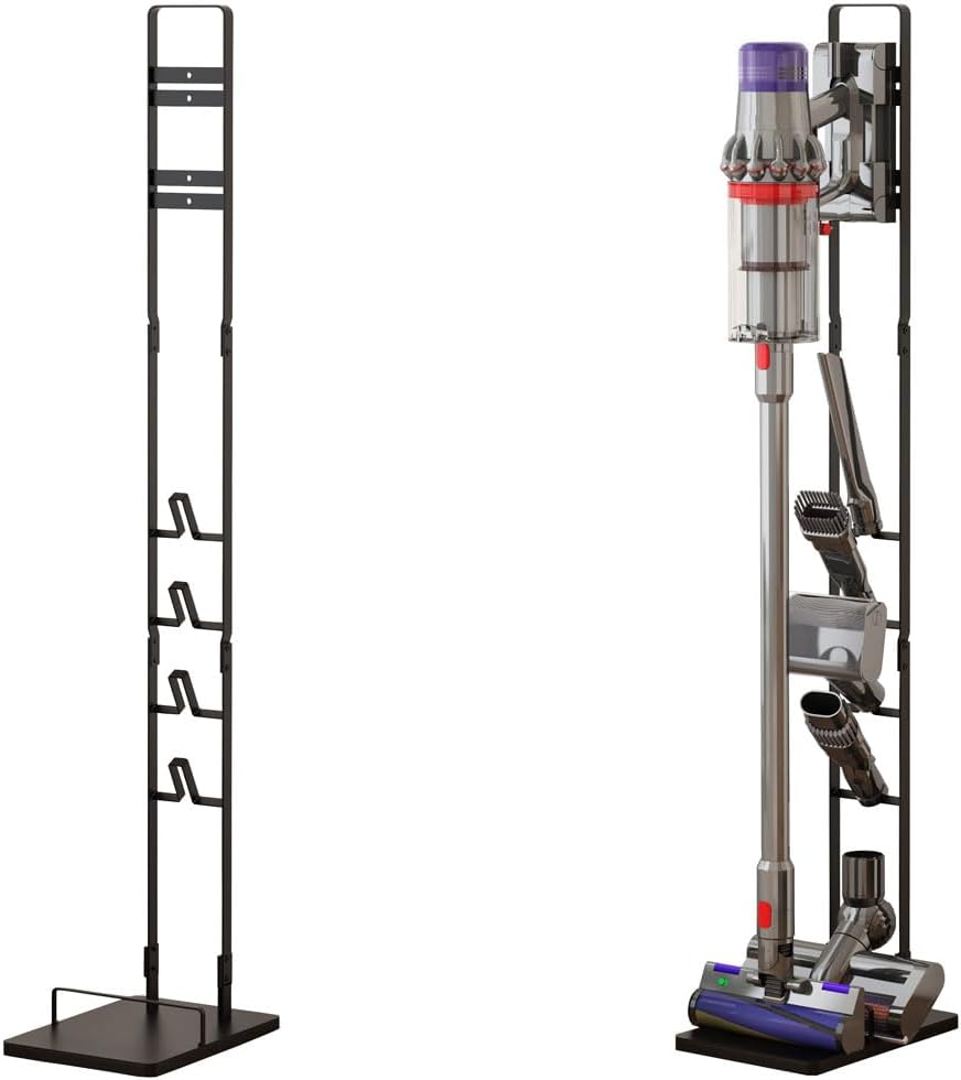 Detalle de Foho FH24-V10 Freestanding Dyson Vacuum Stand, No-Drill Steel Storage