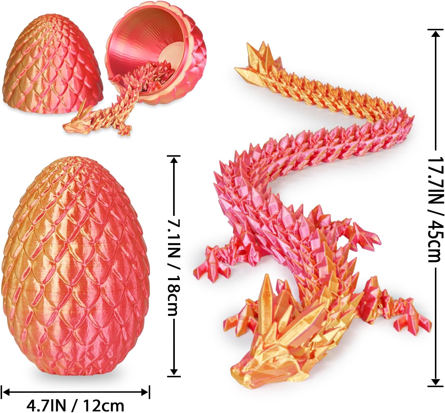 Detalle 2 de Balkwan Dragon Egg Surprise – 3D Printed Fidget Toy