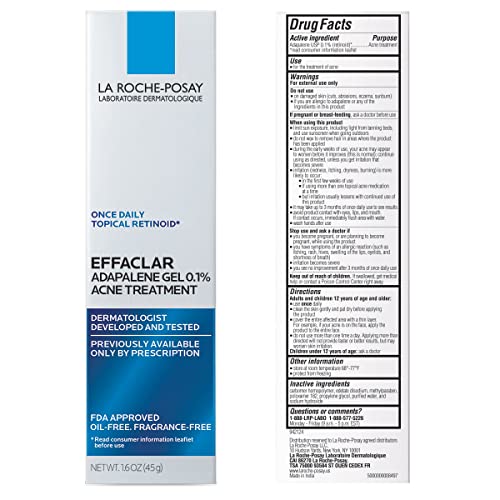 Thumbnail 1 de La Roche-Posay Effaclar Adapalene Gel 0.1% Acne Treatment, 1.6oz