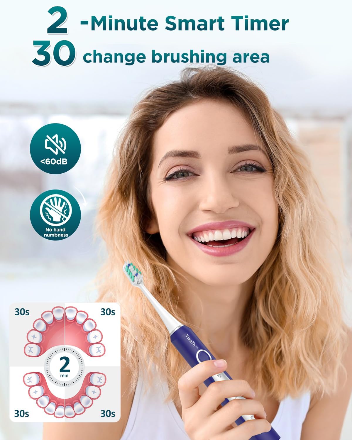 Thumbnail 5 de Sonic electric toothbrush 90-day battery