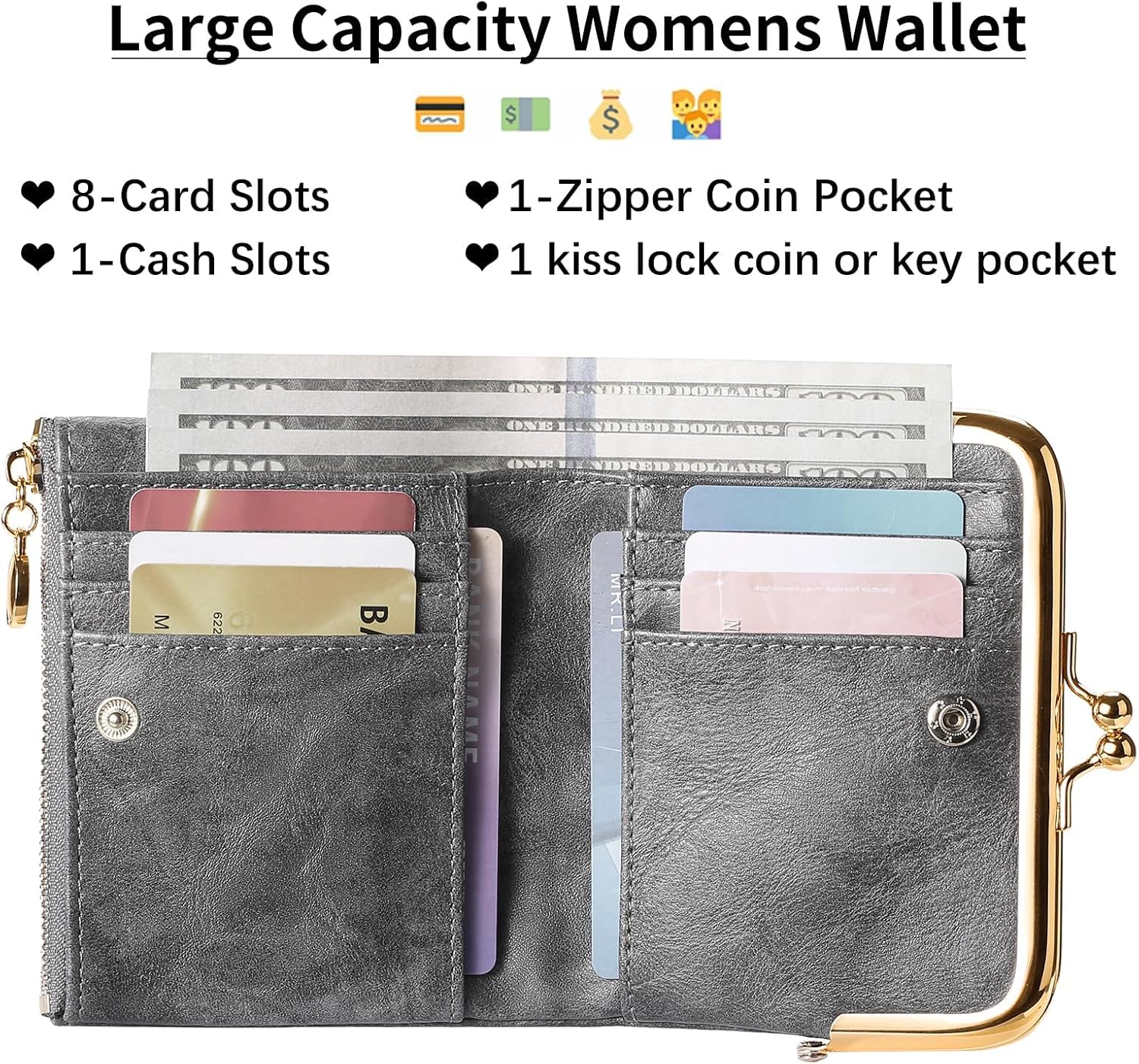 Thumbnail 1 de FALAN MULE RFID purse wallet 12 x 10 cm
