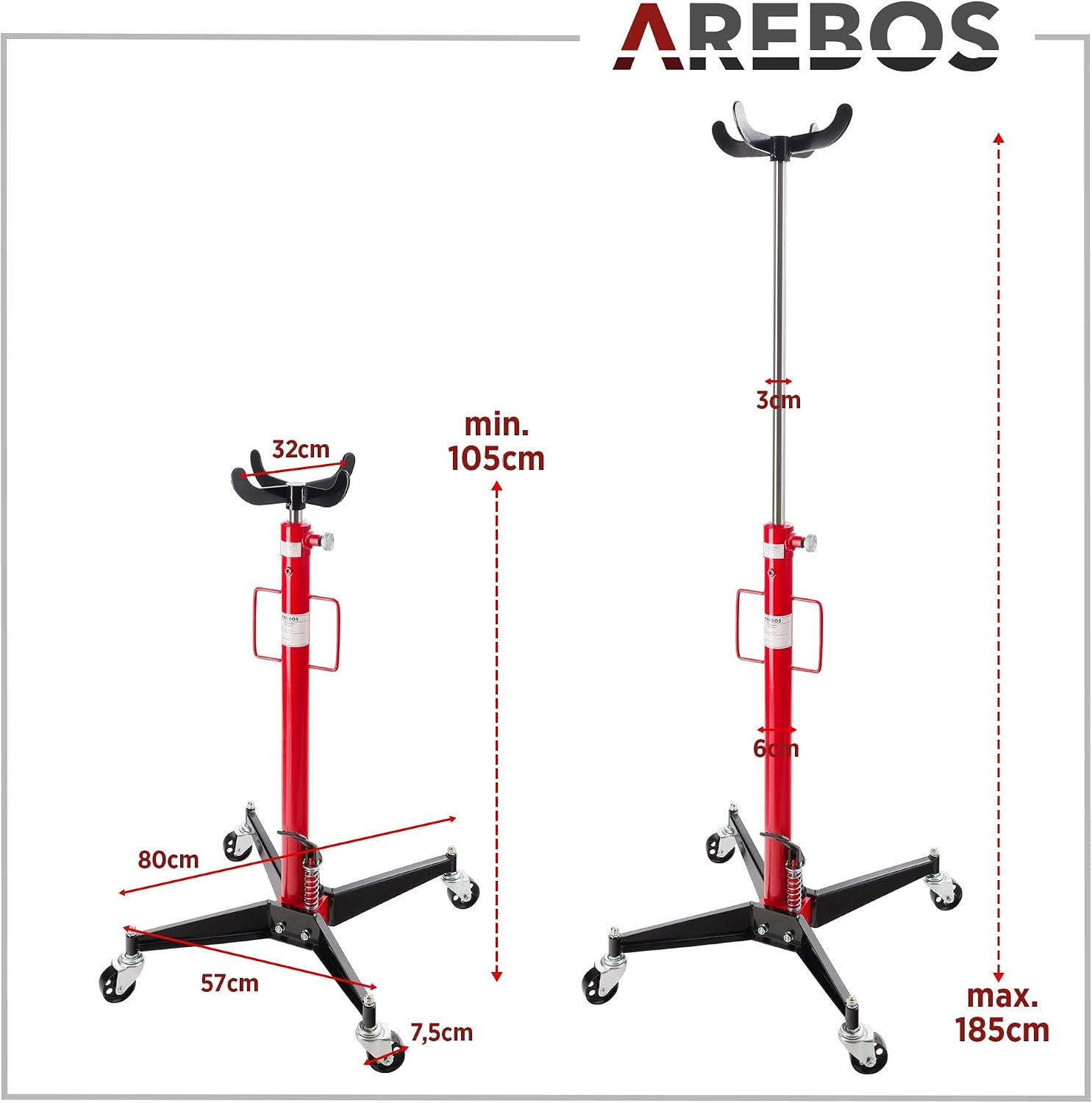 Thumbnail 6 de Arebos Getriebeheber 500 kg hydraulisch đ