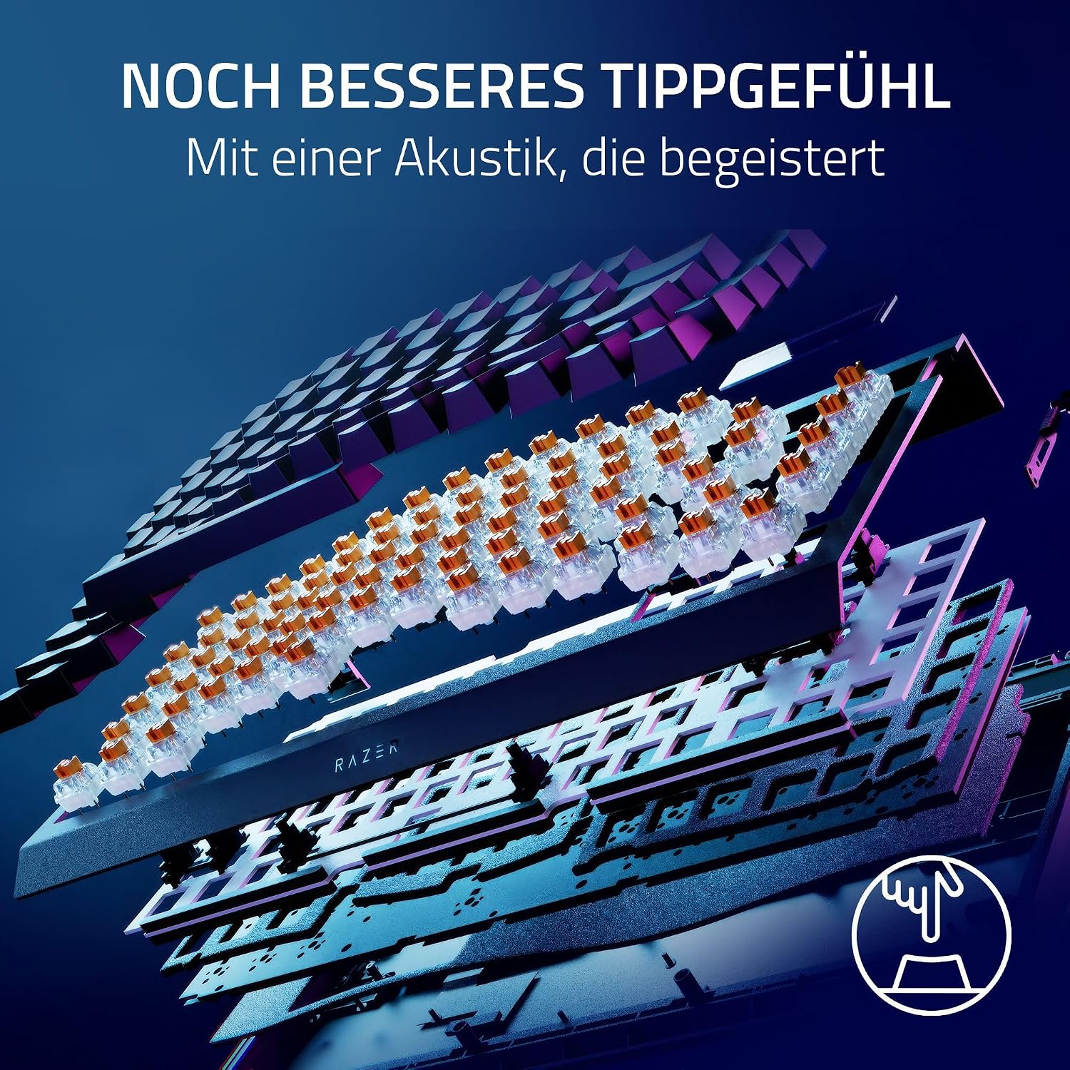 Thumbnail 6 de Razer BlackWidow V4 Pro 75% – kabellose, hot-swap Gaming-Tastatur mit OLED-Display und magnetischer Handballenauflage