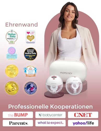 Thumbnail 8 de Momcozy M5Smart Milchpumpe Elektrische, freihändig, App-steuerbar – 2er Pack in Rot
