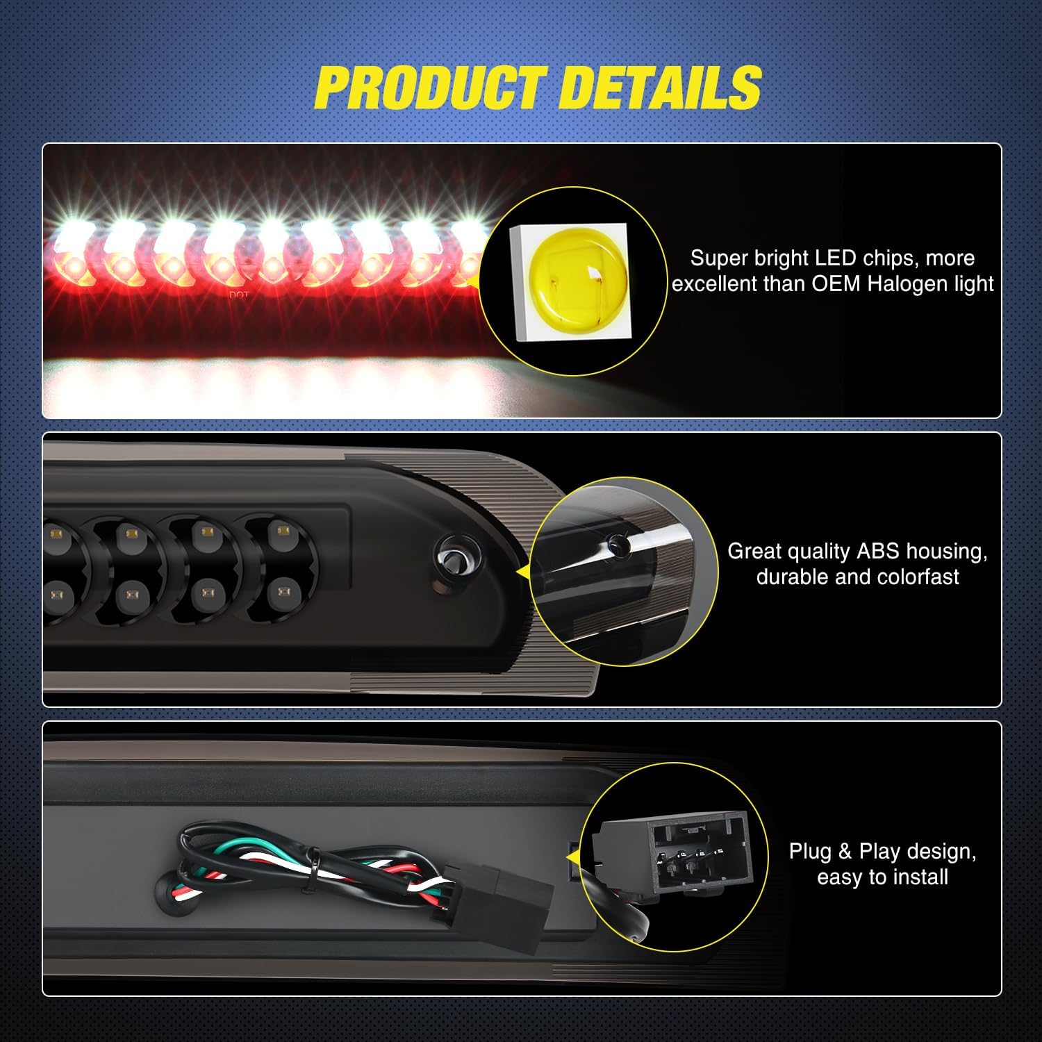 Detalle 2 de Nilight Third Brake Light High Mount for RAM 2500 3500