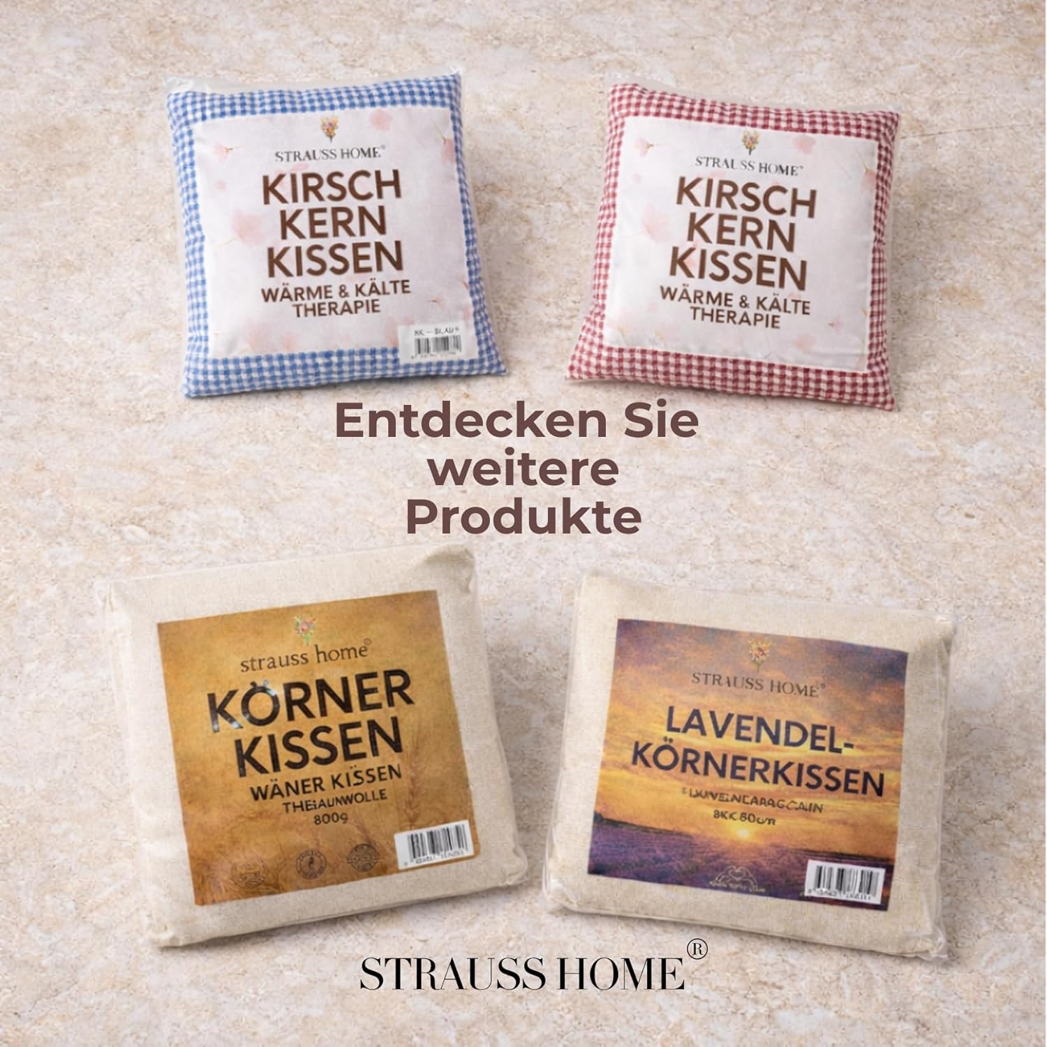 Thumbnail 6 de Strauss Home Körnerkissen groß 20x50 cm