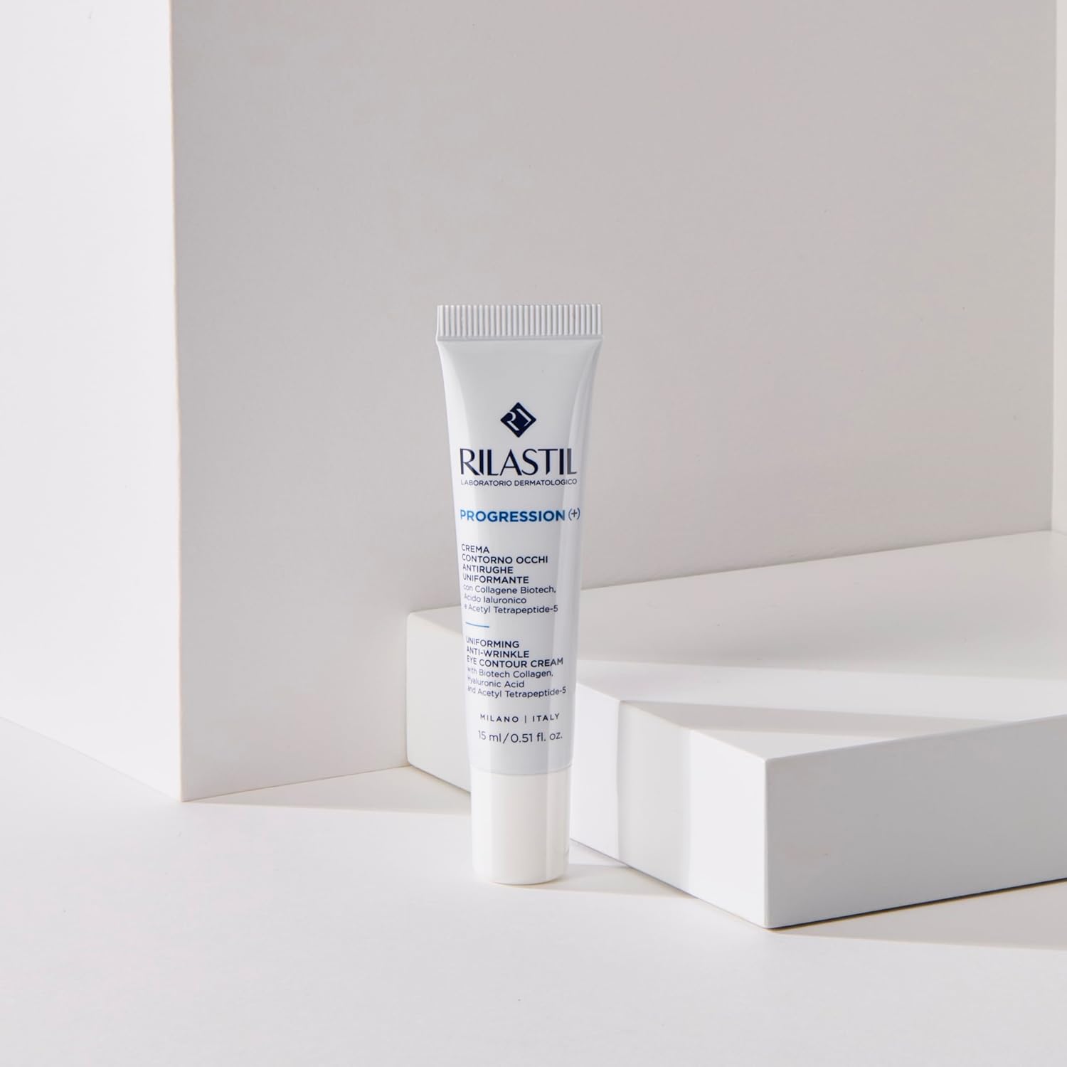 Detalle de Rilastil Progression (+) - Crema Contorno Occhi Anti-Rughe Uniformante 15ml