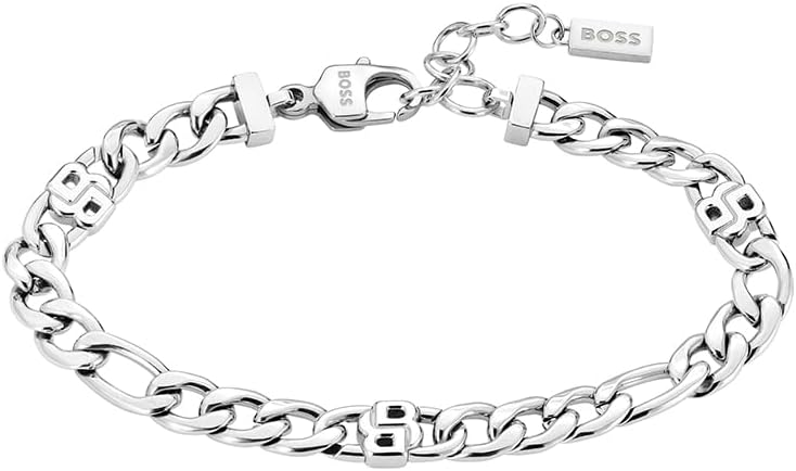 Thumbnail 5 de BOSS Jewelry Double B Infinite braccialetto a catena da donna in acciaio e oro giallo