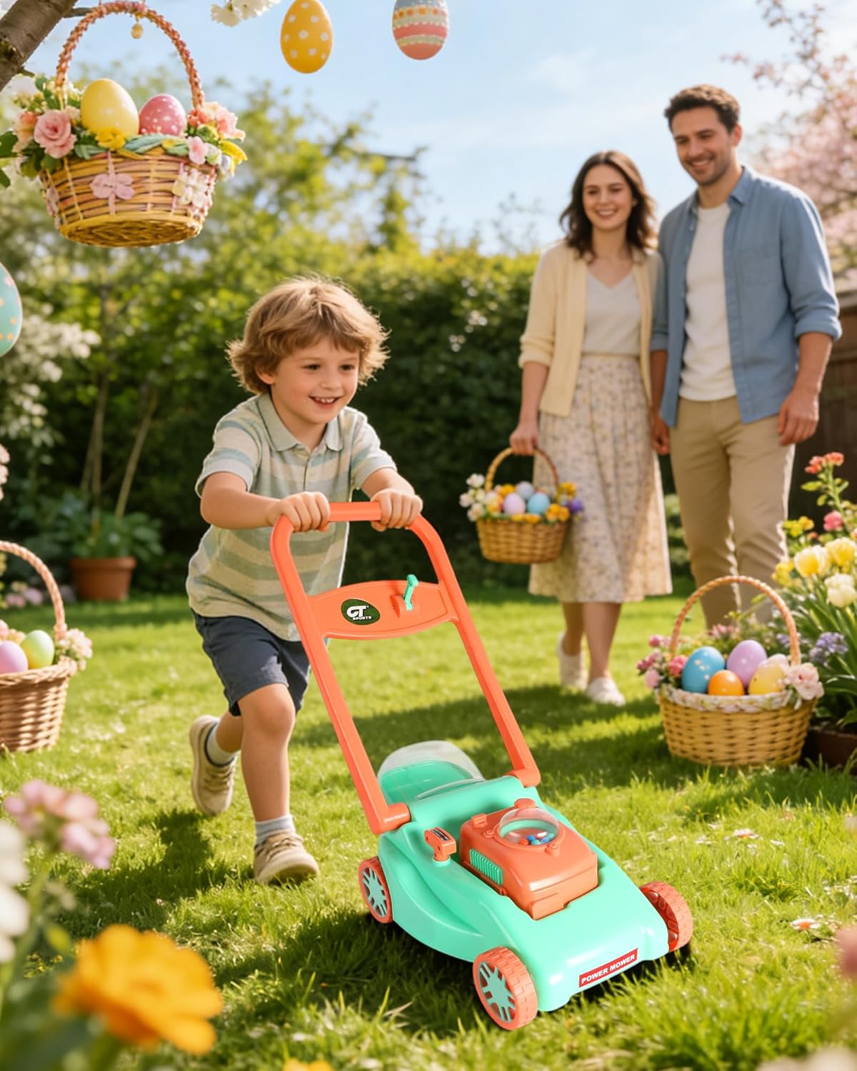 Thumbnail 3 de Kids Lawn Mower Toy with Realistic Grass-Cutting Action (No Batteries) for Ages 3–6