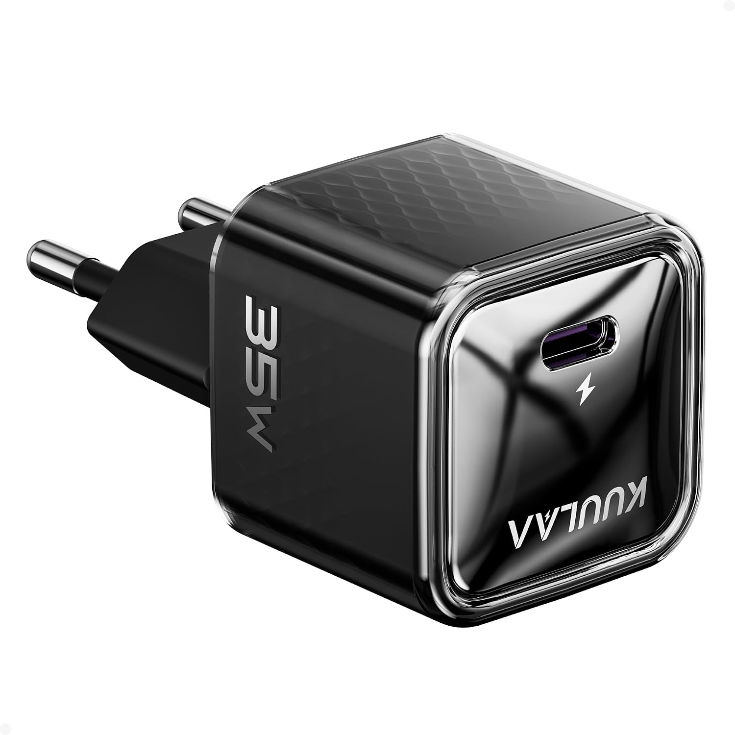 Detalle de Caricatore USB-C 35 W GaN II PD: compatibilità ampia e pocket-friendly per iPhone, iPad e altri dispositivi