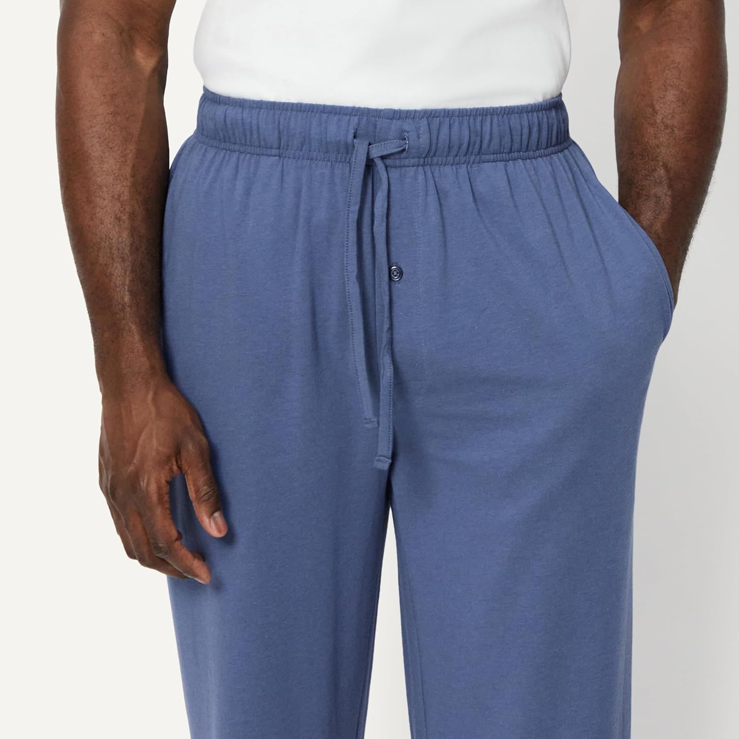 Detalle de Amazon Essentials Men's Cotton-Modal Pyjama Bottoms, Sleep Trousers
