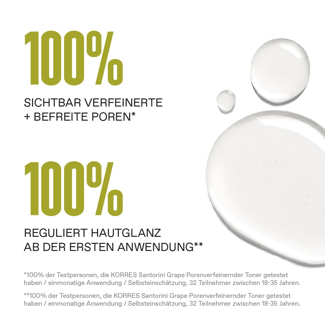 Thumbnail 1 de KORRES Santorini Grape Porenverfeinernder Toner mit 2 % Salicylsäure, Niacinamid & Traubenextrakt (125 ml)