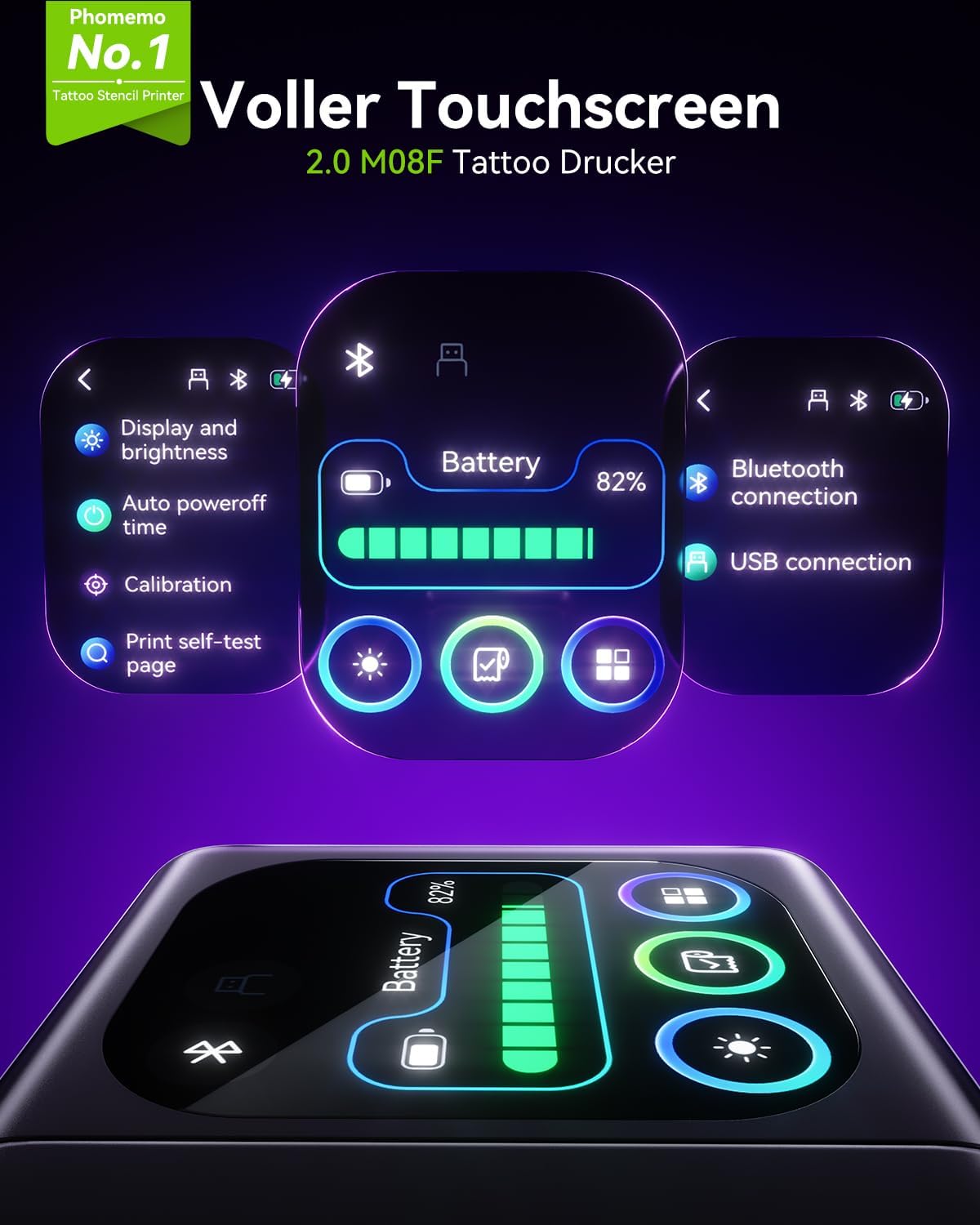 Thumbnail 1 de Phomemo M08F Plus Tattoo Stencil Drucker 715g