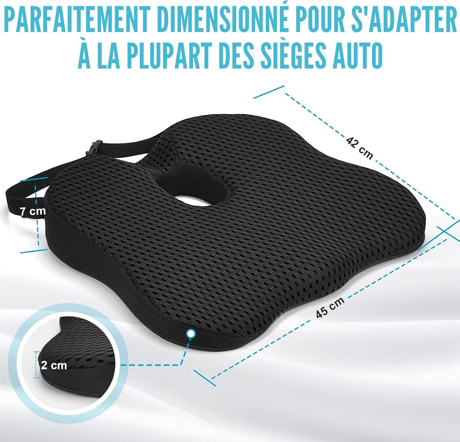 Detalle 1 de Coussin de siège auto Arbanith 7 cm