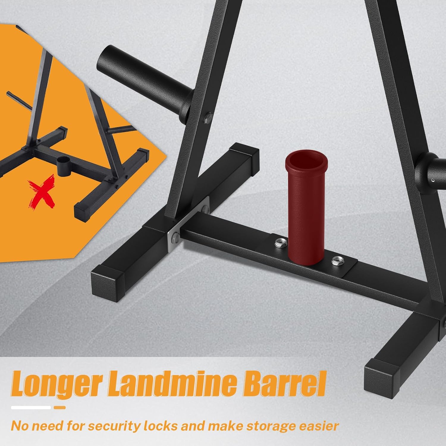 Detalle de Bongkim Weight Tree and Rack, Olympic Plate Holder with Four Pegs