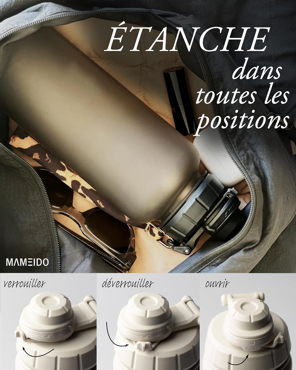 Thumbnail 3 de MAMEIDO gourde avec paille 2 l (Tritan, sans BPA) avec marquage du temps et dragonne