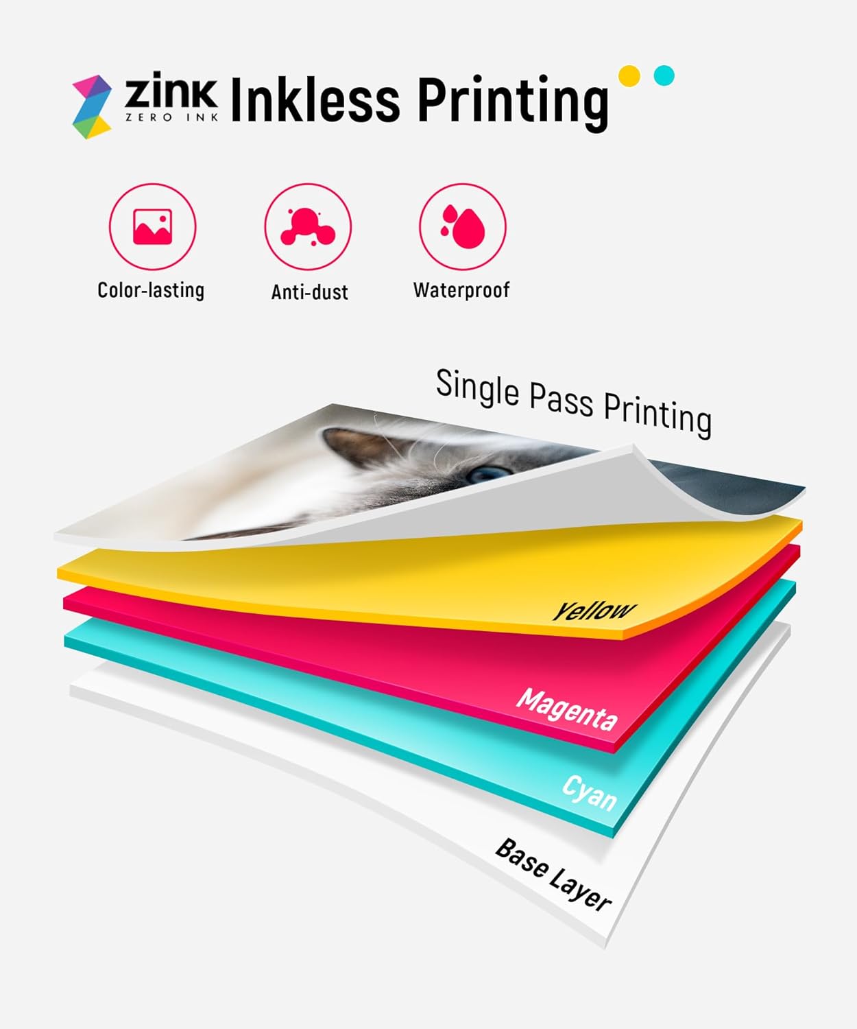 Thumbnail 6 de Liene 2x3-inch mini photo printer with Bluetooth