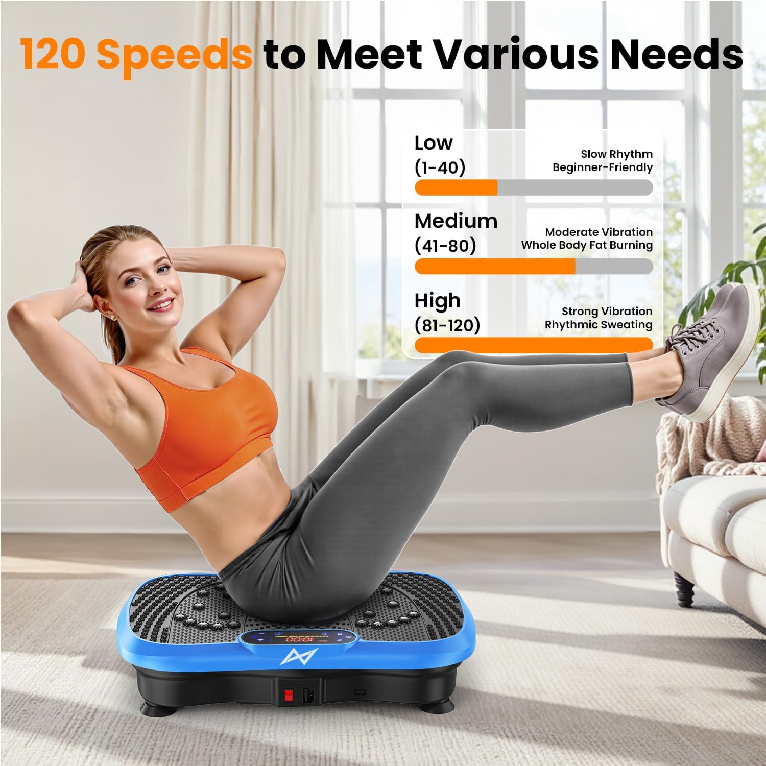 Thumbnail 4 de AXV Vibration Plate 120-Speed Full Body Shaker