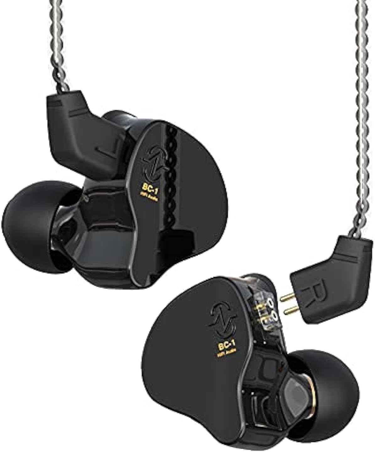 Detalle 2 de KINBOOFI KZ ZST in-Ear Earbud Headphones – Hybrid Dual Driver HiFi Earphones (Purple, no mic)