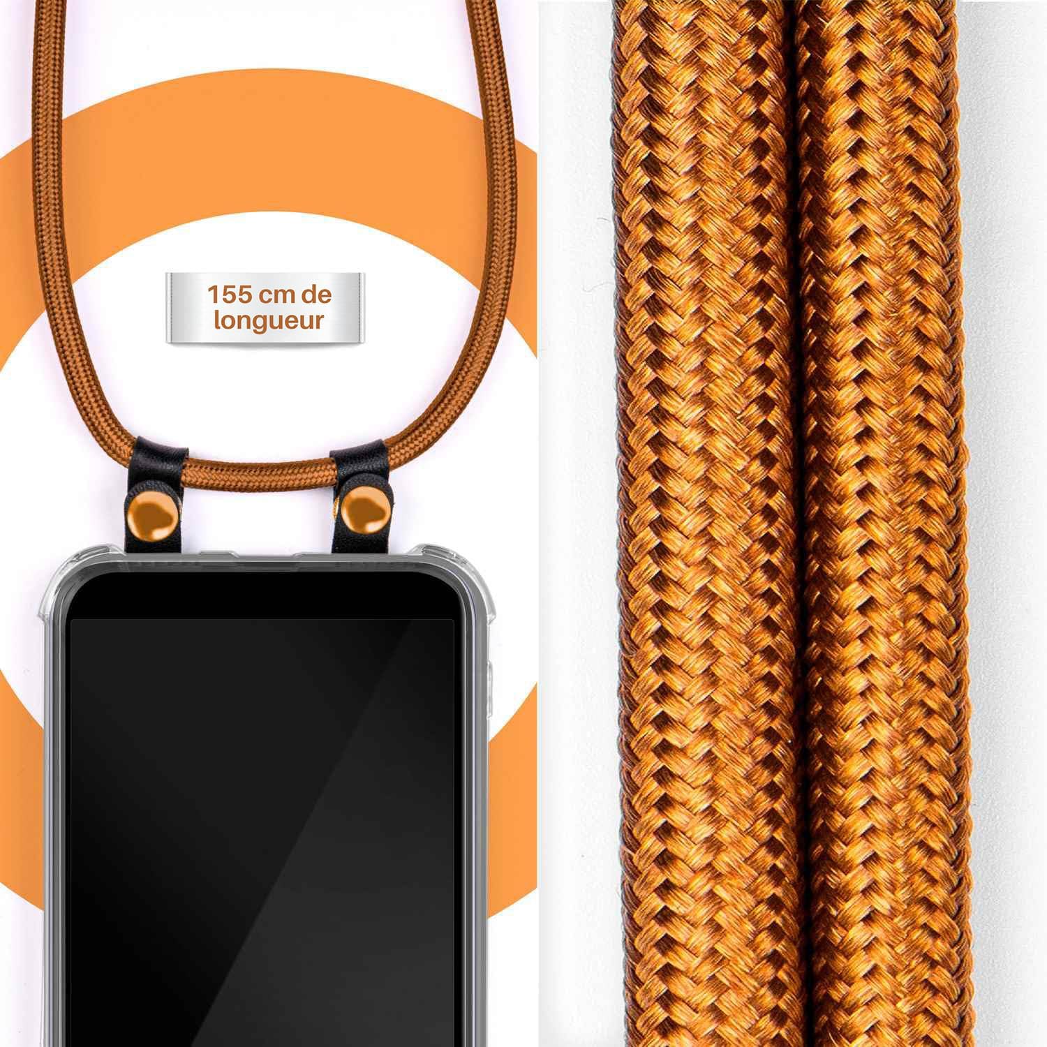 Thumbnail 2 de moex Chaîne de téléphone Portable pour Galaxy S20 / S20 5G – Étui en silicone avec sangle réglable en Golden